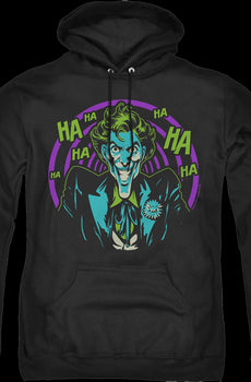 The Joker Spiraling Laughter DC Comics Hoodie