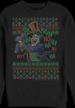 The Joker Ugly Faux Knit DC Comics Sweatshirt