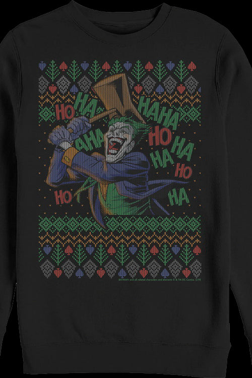 The Joker Ugly Faux Knit DC Comics Sweatshirtmain product image
