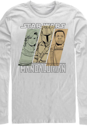 The Mandalorian Sketches Star Wars Long Sleeve Shirt