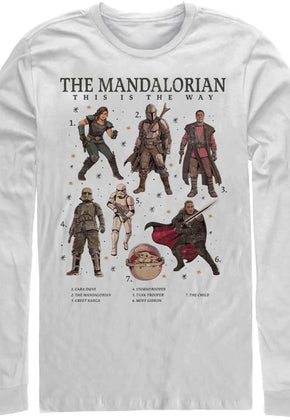 The Mandalorian The Numbered Way Star Wars Long Sleeve Shirt