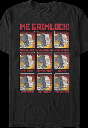 The Many Moods Of Grimlock Transformers T-Shirt
