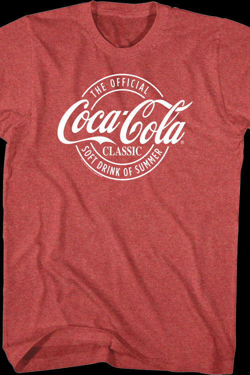 The Official Soft Drink Of Summer Coca-Cola T-Shirtmain product image