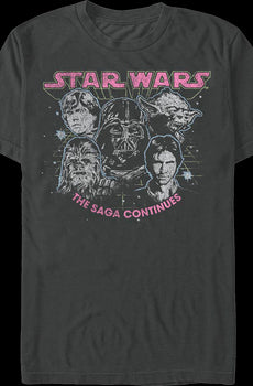 The Saga Continues Star Wars T-Shirt