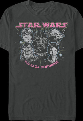 The Saga Continues Star Wars T-Shirt