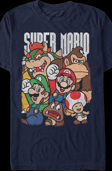 The Stars of Super Mario Bros. Nintendo T-Shirt