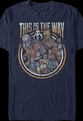 This Is The Way Collage Star Wars The Mandalorian T-Shirt