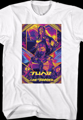 Thor Love And Thunder Poster Marvel Comics T-Shirt
