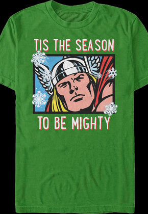 Thor Tis The Season To Be Mighty Marvel Comics T-Shirt