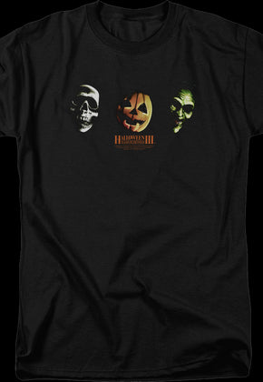 Three Masks Halloween III Season of the Witch T-Shirt
