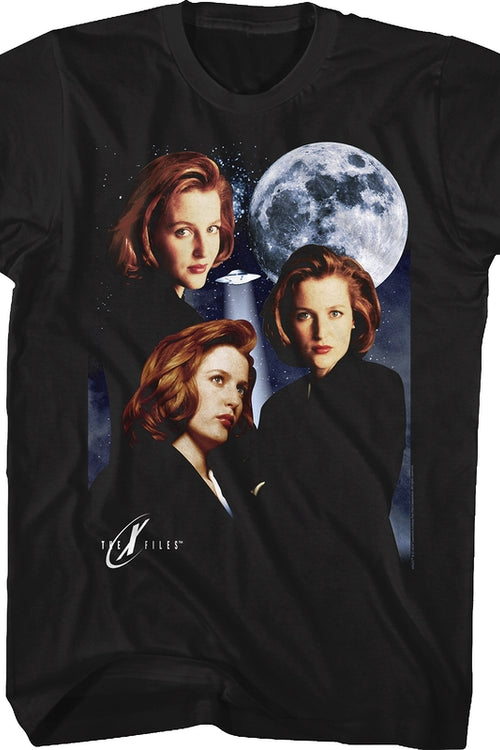 Three Scully Moon X-Files T-Shirtmain product image