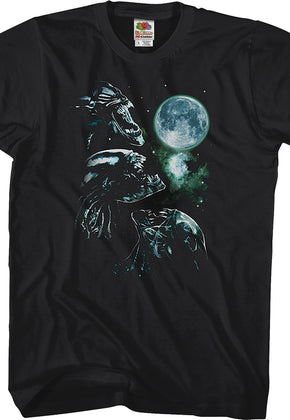 Three Xenomorph Moon Alien T-Shirt