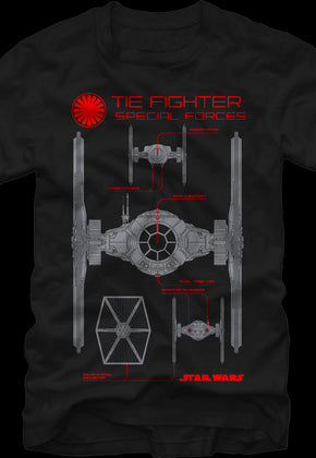 TIE Fighter Special Forces Star Wars T-Shirt