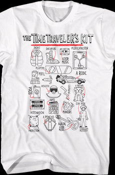 Time Traveler's Kit Back To The Future T-Shirt