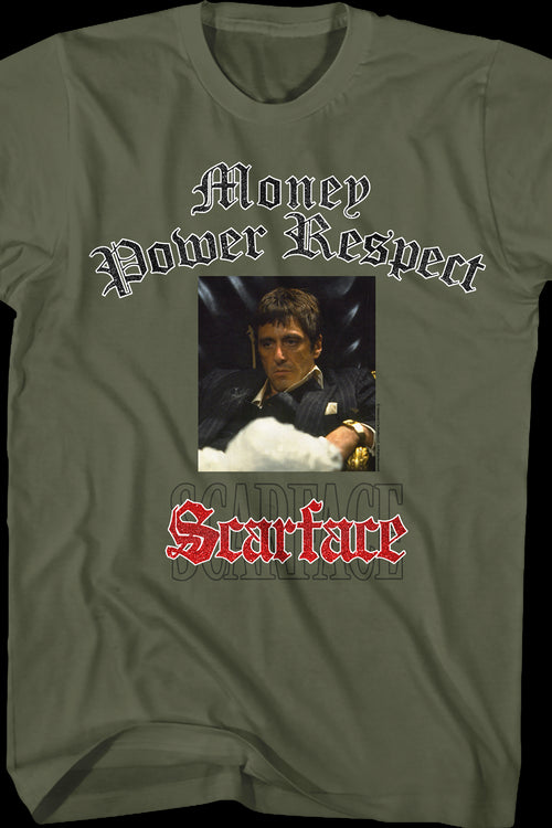 Tony Montana Money Power Respect Scarface T-Shirtmain product image