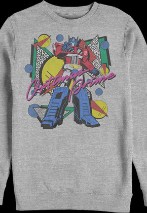 Totally Rad Optimus Prime Transformers Sweatshirt