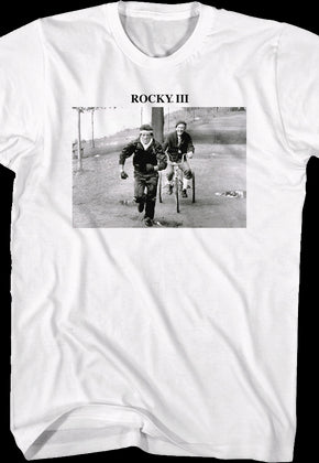 Training Black And White Photo Rocky III T-Shirt
