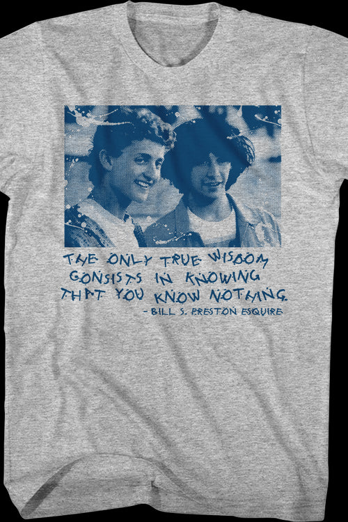 True Wisdom Bill And Ted's Excellent Adventure T-Shirtmain product image