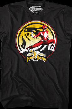 Tyrannosaurus Power Coin Mighty Morphin Power Rangers T-Shirt