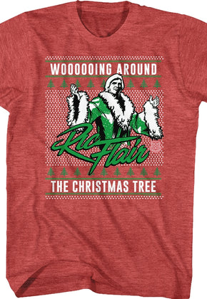 Ugly Faux Knit Ric Flair Christmas T-Shirt