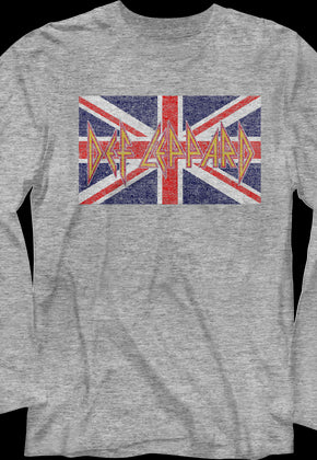 Union Jack Def Leppard Long Sleeve Shirt