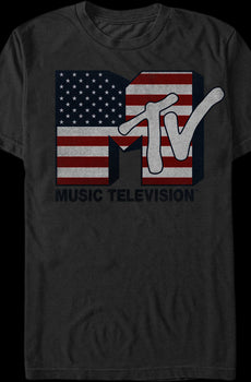 US Flag MTV T-Shirt