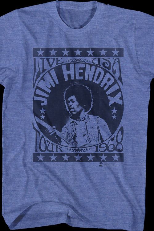 USA Tour 1968 Jimi Hendrix T-Shirtmain product image