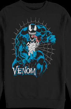 Venom Web Marvel Comics Sweatshirt