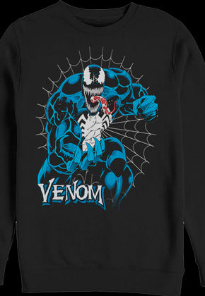 Venom Web Marvel Comics Sweatshirt