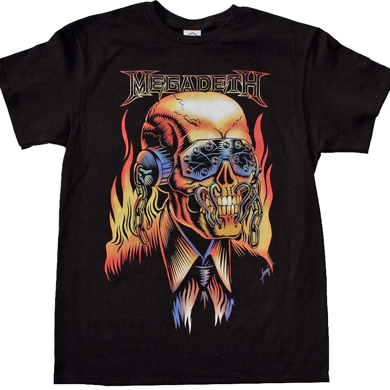 Black Vic Rattlehead Megadeth T-Shirt