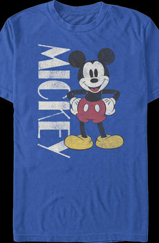Vintage Blue Mickey Mouse T-Shirt
