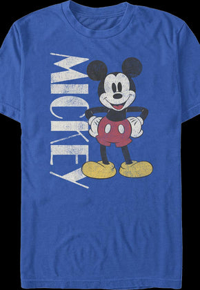 Vintage Blue Mickey Mouse T-Shirt
