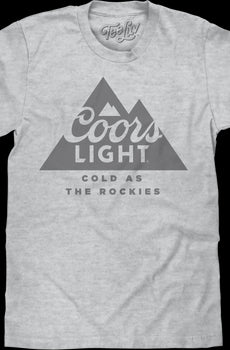 Vintage Cold As The Rockies Coors Light T-Shirt