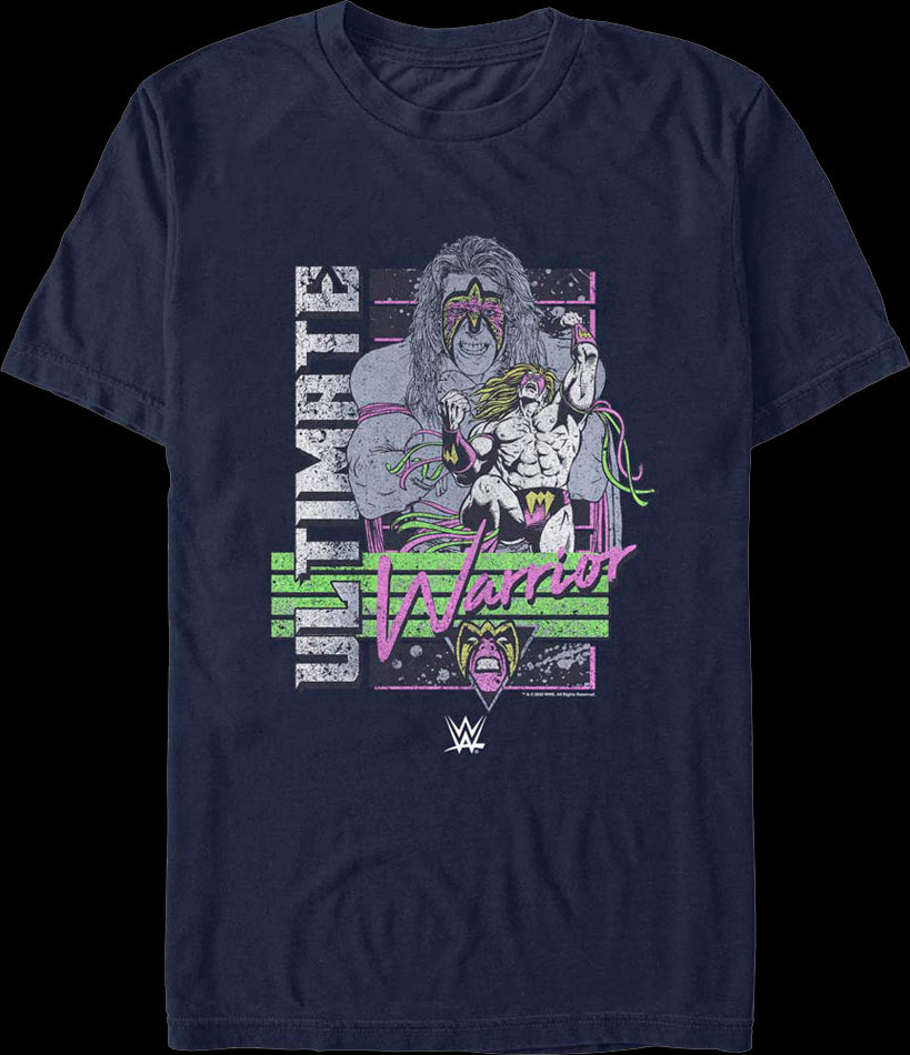 Vintage Distressed Collage Ultimate Warrior T Shirt