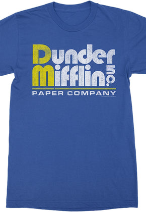 Vintage Dunder Mifflin Logo The Office T-Shirt