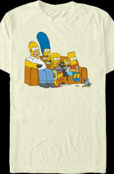 Vintage Family Couch The Simpsons T-Shirt
