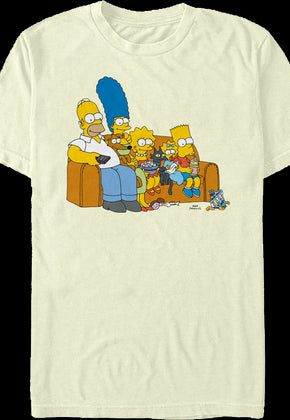 Vintage Family Couch The Simpsons T-Shirt