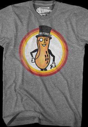 Vintage Mr. Peanut Circle Planters T-Shirt