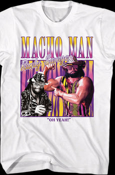 Vintage Oh Yeah Collage Macho Man Randy Savage T-Shirt