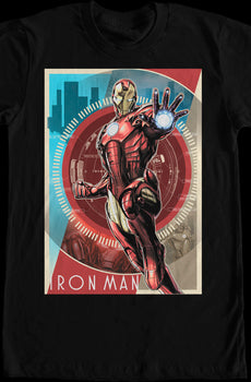 Vintage Poster Iron Man T-Shirt