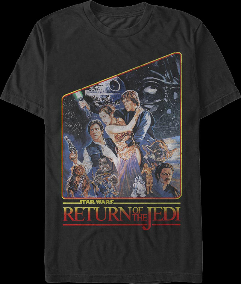 Vintage Return of the Jedi Poster Star Wars T Shirt