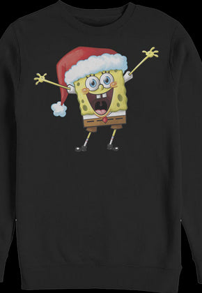 Vintage Santa Hat SpongeBob SquarePants Sweatshirt