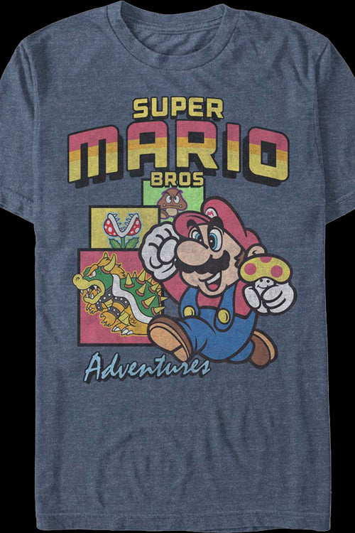Vintage Super Mario Bros. Adventures Nintendo T-Shirtmain product image