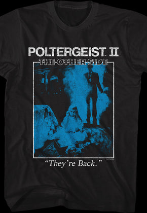 Vintage They're Back Poster Poltergeist II T-Shirt