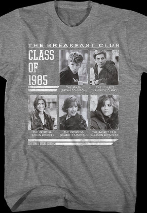 Vintage Yearbook Class of 1985 Breakfast Club T-Shirt