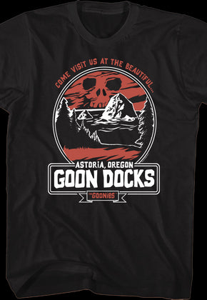 Visit Us At The Beautiful Goon Docks Goonies T-Shirt
