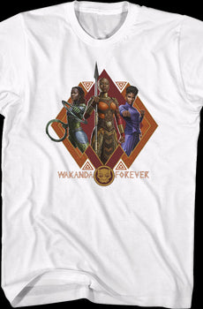 Black Panther: Wakanda Forever Collage Marvel Comics T-Shirt