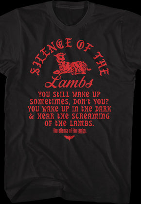 Wake Up in the Dark Silence of the Lambs T-Shirt