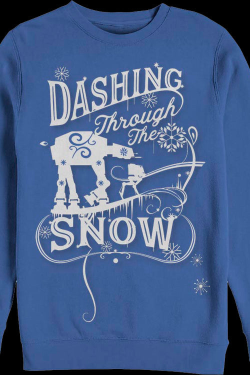 Walkers Dashing Through The Snow Star Wars Sweatshirtmain product image