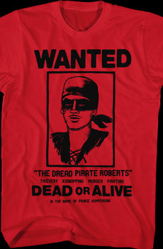 Wanted Poster Princess Bride T-Shirt